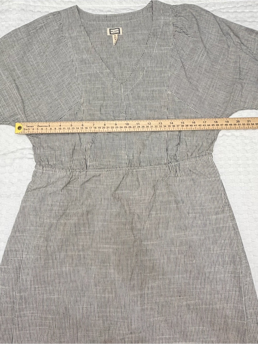 Mo:Vint New York Linen Blend Cottagecore Midi Dress Size Small - Picture 6 of 7